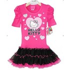 ชุดเดรส-Hello-Kitty-หัวใจวิ๊งๆ-สีชมพู