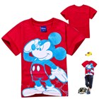 เสื้อแขนสั้น-Mickey-Mouse-ทำความเคารพ-สีแดง