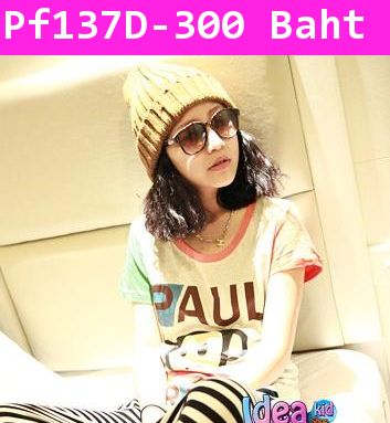 เสื้อยืดคุณแม่ PAUL FRANK 3 สี สีเทา