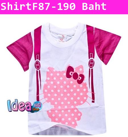 เสื้อแขนสั้น Hello Kitty ลายจุด