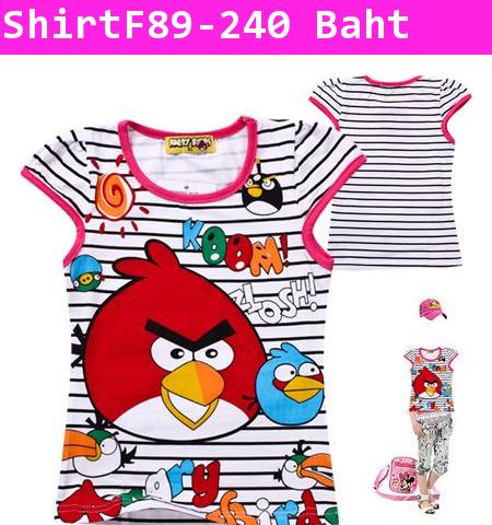 เสื้อแขนปาด Angry Birds Koom!