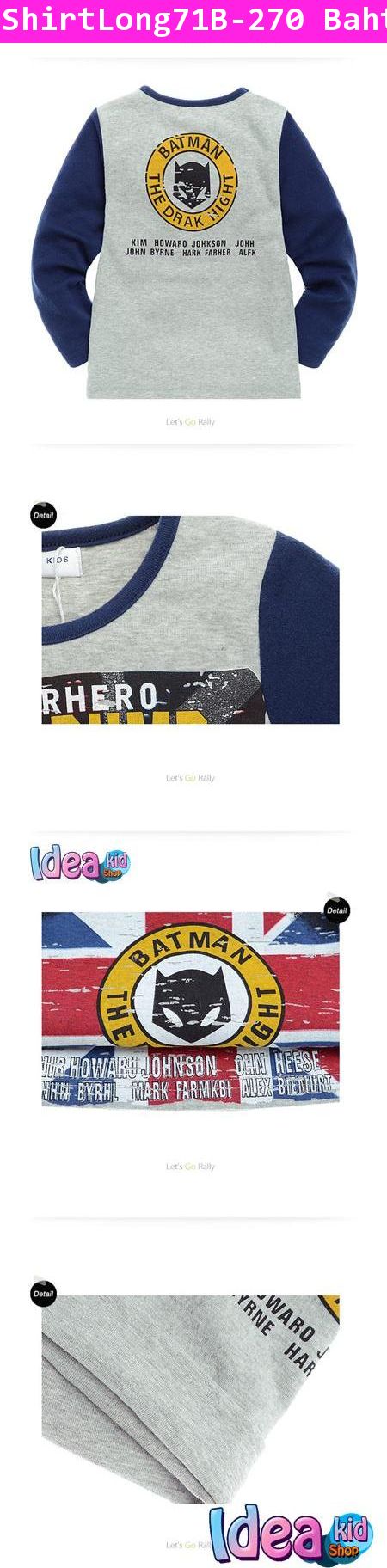 เสื้อยืดแขนยาว BAT MAN  USA