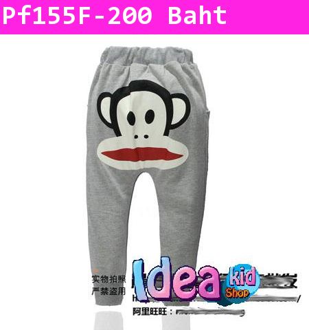 กางเกงขายาว Paul Frank หน้าใหญ่ สีเทา