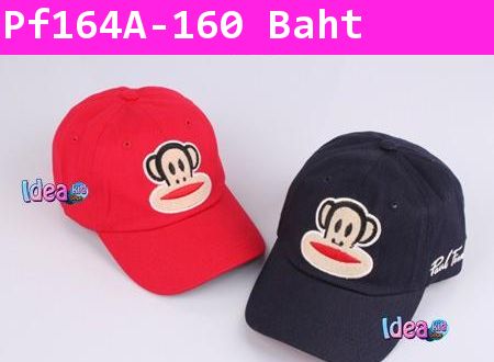 หมวกแก๊ป Paul Frank No.62 สีแดง