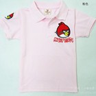 เสื้อโปโล-Angry-Birds-เคร่งขรึม-สีชมพูอ่อน