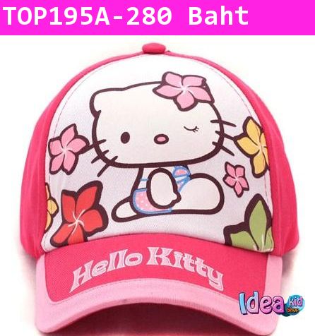 หมวกแก๊ป Hello Kitty ใส่บิกินี่ สีบานเย็น