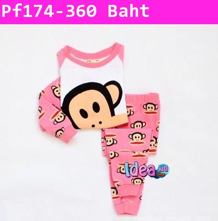 ชุดนอน PAUL FRANK หน้าใหญ่ สีชมพู