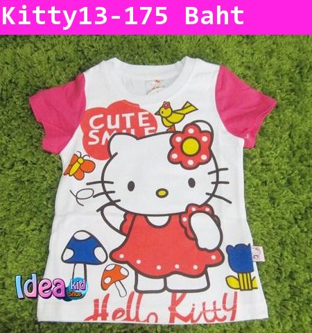 เสื้อแขนสั้น Hello Kitty Cute Smile