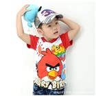 เสื้อแขนสั้น-Angry-Birds-มีฮูด-สีแดง