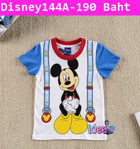 เสื้อแขนสั้น Mickey Mouse สายเอี๊ยม