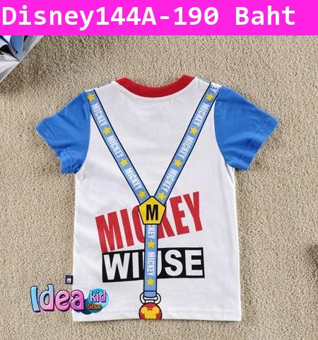 เสื้อแขนสั้น Mickey Mouse สายเอี๊ยม