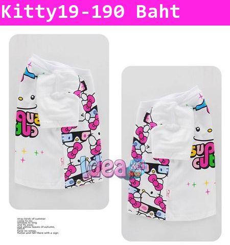 เสื้อแขนสั้น Hello Kitty ใส่แว่นสามมิติ