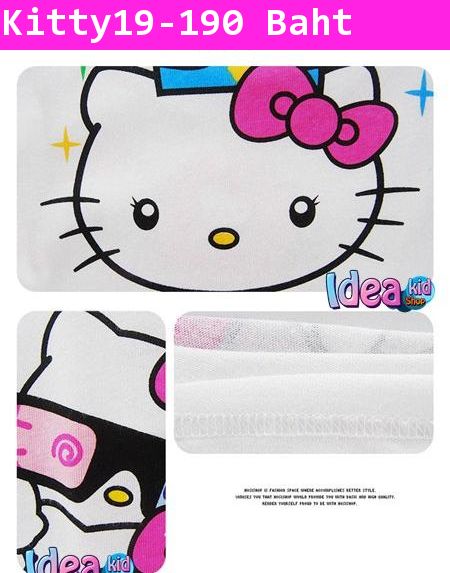 เสื้อแขนสั้น Hello Kitty ใส่แว่นสามมิติ