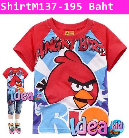 เสื้อแขนสั้น Red Birds RIO สีแดง