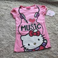 เสื้อแขนสั้น-Hello-Kitty-Love-Music-สีชมพู