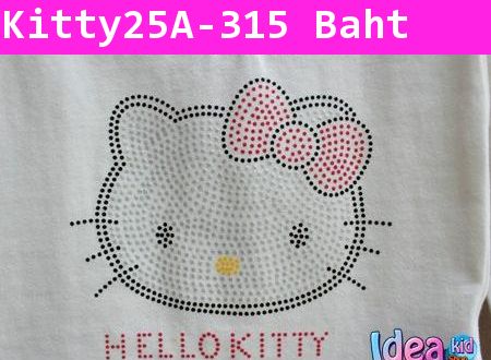 เสื้อแขนยาว Hello Kitty Dot สีขาว