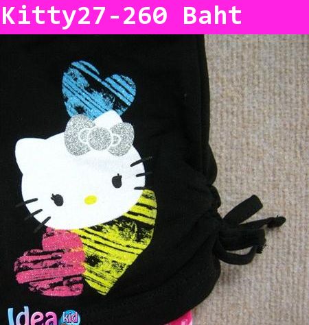 กางเกงขายาว Hello Kitty หัวใจ 3 สี