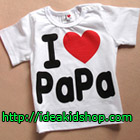 เสื้อยืด-I-Love-Papa-สีขาว