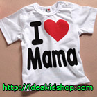 เสื้อยืด-I-Love-Mama-สีขาว