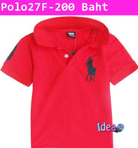 เสื้อยืดโปโล Ralph Lauren No.3 สีแดง