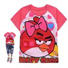 เสื้อแขนสั้น-Angry-Bird-Girl-สีชมพูเข้ม