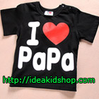 เสื้อยืด-I-Love-Papa-สีดำ