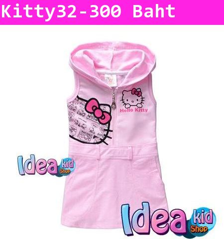 ชุดเดรสมีฮูด Hello Kitty Lets Play