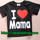 เสื้อยืด-I-Love-Mama-สีดำ