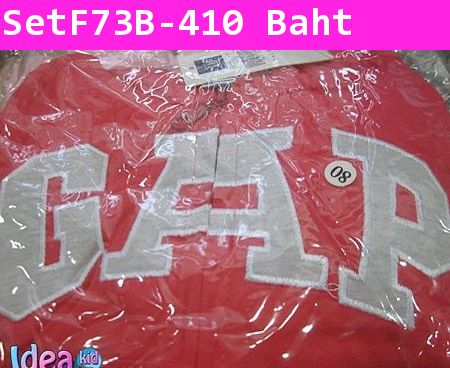 ชุดเสื้อกางเกง GAP หูหมี สีแดง