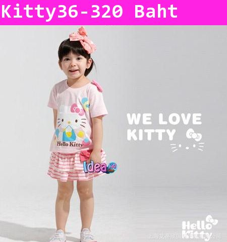 ชุดเสื้อกระโปรง Hello Kitty & Birds