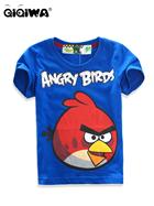 เสื้อแขนสั้น-RED-ANGRY-BIRD-หน้าเข้ม-สีน้ำเงิน