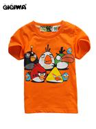 เสื้อแขนสั้น-ANGRY-BIRDS-ป่วนยกทีม-สีส้ม