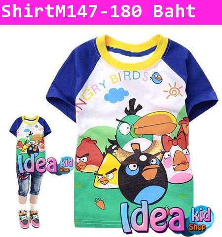 เสื้อแขนสั้น Summer Angry Birds