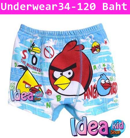 กางเกงในเด็กผู้ชาย Angry Birds ห้ามยิง สีฟ้า