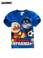 เสื้อแขนสั้น-Anpangman-Soccer-สีน้ำเงิน