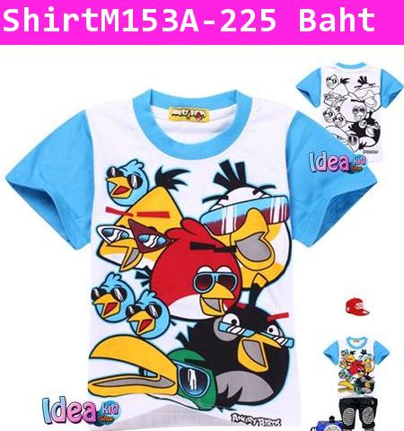 เสื้อแขนสั้น Angry Birds รวมญาติ