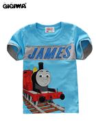 เสื้อแขนสั้น-Thomas-JAMES-สีฟ้า