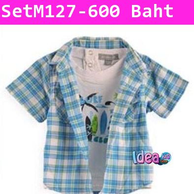 ชุดเสื้อกางเกง BABY BLUE 