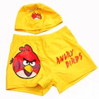 กางเกงว่ายน้ำพร้อมหมวก-Angry-Bird-สีเหลือง