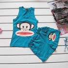 ชุดเสื้อกล้ามกางเกง-PAUL-FRANK-สีเขียว