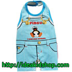 Bodysuit-เอี๊ยมเปลือยหลัง-Pingu-สีฟ้า