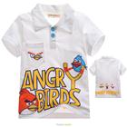 เสื้อโปโล-Angry-Birds-3-สหาย-สีขาว