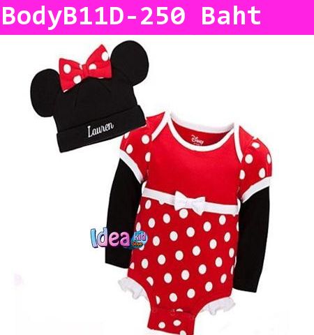 ชุดบอดี้สูทลาย Minnie Mouse