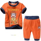 ชุดเสื้อกางเกง-MONKEY-M-สีส้ม