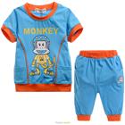 ชุดเสื้อกางเกง-MONKEY-M-สีฟ้า