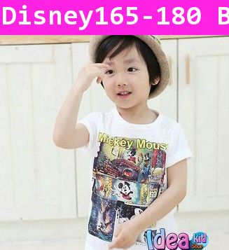 เสื้อแขนสั้น Mickey Story สีขาว