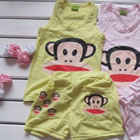 ชุดเสื้อกล้ามกางเกง-PAUL-FRANK-สีเหลืองอ่อน