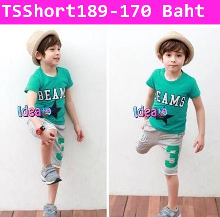 กางเกงขาสามส่วน CUTE BOY สีเทา