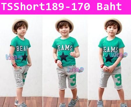 กางเกงขาสามส่วน CUTE BOY สีเทา