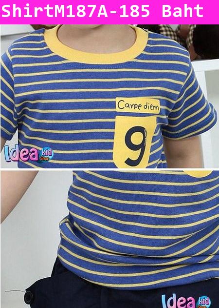 เสื้อแขนสั้น Capee diem 9 สีส้ม